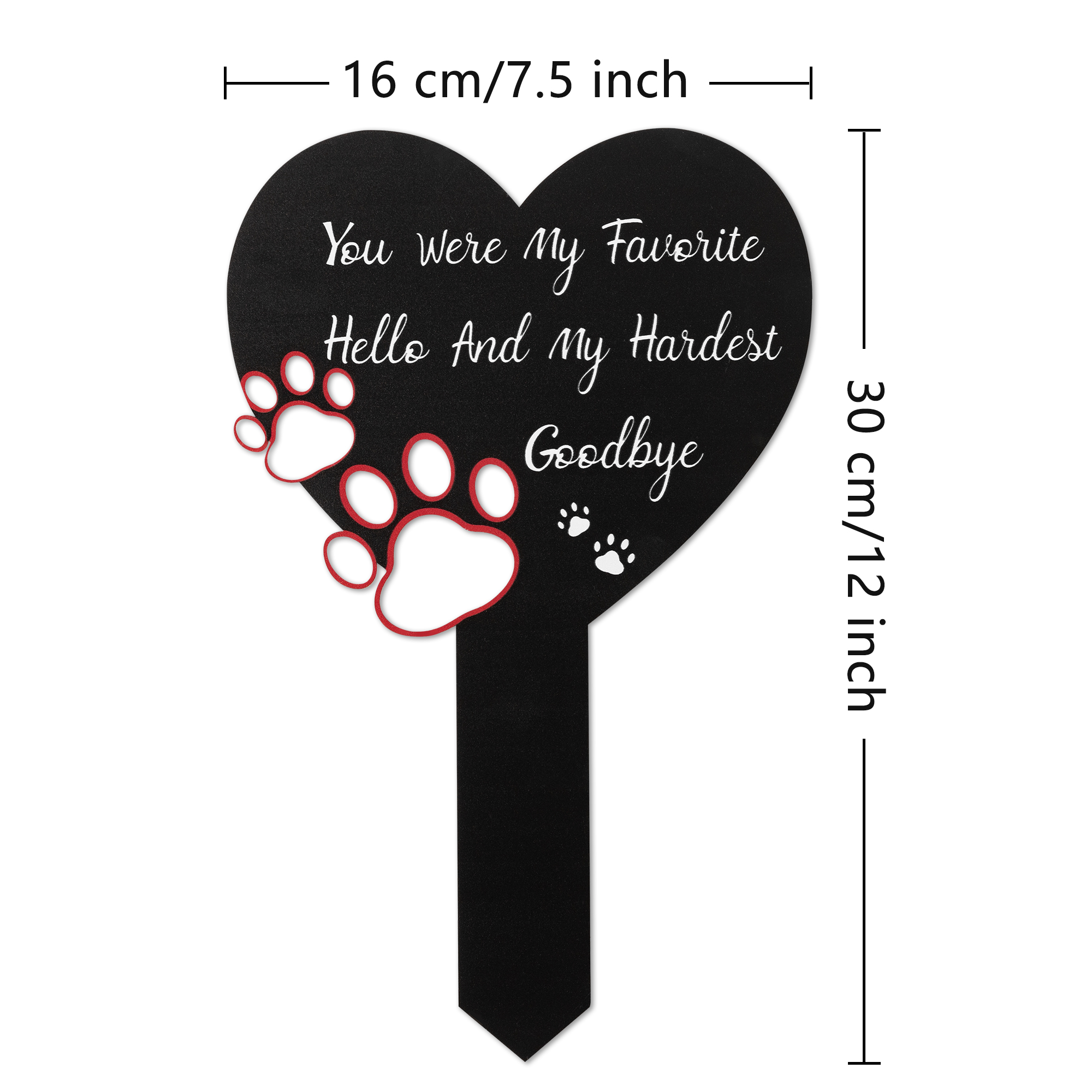 BUoonyer Pet Memorial Graves Markers for Dogs Cats, Pet Cemetery Headstones Decorations, Metal Cross Stake Grave Stones Decor, Graveyard Remembrance Graveside Sign for Garden Outdoor Outside Yard